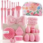 34-Piece Beauty Tool Combination Set | Complete Face Wash & Makeup Essentials Kit