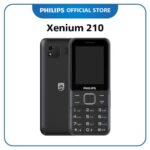 Philips Xenium 210 Dual SIM Feature Phone | 2.4" Display, 3000mAh Battery, Type-C Charging (Black)