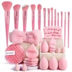 34-Piece Beauty Tool Combination Set | Complete Face Wash & Makeup Essentials Kit - Image 4