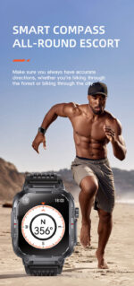 S320B Outdoor Sports Smart Watch | HD Large Touchscreen, 3ATM Waterproof & LED Flashlight - Image 5