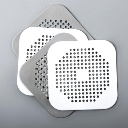 Manzi TPR Floor Drain Mat Household Kitchen Sink Anti-clogging Filter Sticker Bathroom Sewer Hair Suction Cup Mesh JJ551