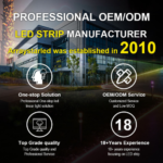 Free Bend 480 LEDs/m Outdoor COB Strip IP65 Waterproof Silicone Tube Milky Diffuser Remote Control WiFi 5-Year Warranty - Image 2