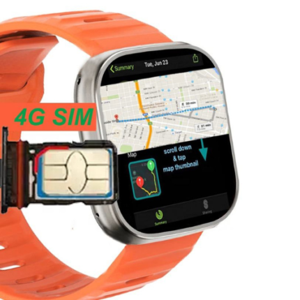 Full Touch 2.0" Screen Unisex Android Smartwatches BT Connect WiFi GPS SIM Card Slot 4G Smart Watch Android with Sim Card Camera