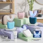 Smart U Shape Sonic Electric Toothbrush With Wireless Charging Ultrasonic Teeth Whitening Kit for Adults Students Home Travel - Image 2