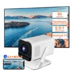 Hotack X1AR Smart Android 14 Wireless Phone Projecteur HD Home Theater Video Game Proyector Portable Mini Outdoor Projector