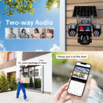 China Cheap QD5 6MP Three Lens Solar Indoor Wifi Security Solar Battery Ptz Wireless Camera with Solar Panels for Outdoor - Image 4