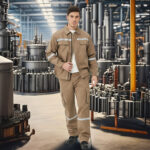 Manufacturer's Fashion Uniforms Unisex Custom Work Clothes Windproof Cotton Construction Workwear With Reflective Feature - Image 6