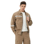 Manufacturer's Fashion Uniforms Unisex Custom Work Clothes Windproof Cotton Construction Workwear With Reflective Feature